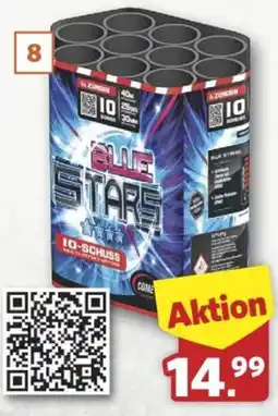Combi Blue Stars Systemfeuerwerk, 10 Schuss Angebot