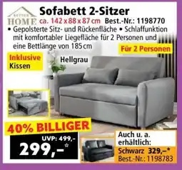 Norma Sofabett 2-Sitzer Angebot