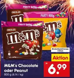 Netto Marken-Discount M&M's Chocolate oder Peanut Angebot