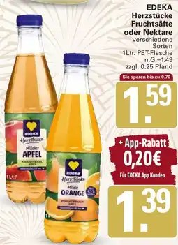 WEZ EDEKA Herzstücke Fruchtsäfte oder Nektare Angebot