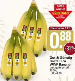 WEZ Gut & Günstig Costa Rica WWF Bananen Angebot