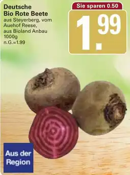 WEZ Deutsche Bio Rote Beete Angebot