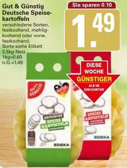 WEZ Gut & Günstig Deutsche Speisekartoffeln Angebot