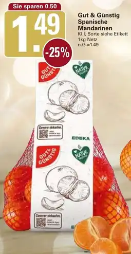 WEZ Gut & Günstig Spanische Mandarinen Angebot
