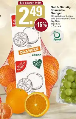 WEZ Gut & Günstig Spanische Orangen Angebot
