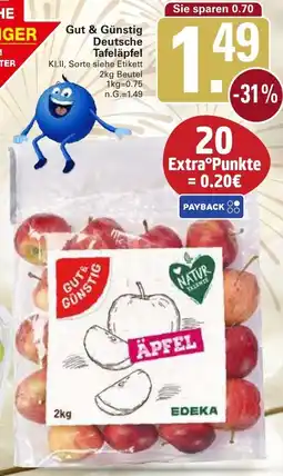 WEZ Gut & Günstig Deutsche Tafeläpfel Angebot