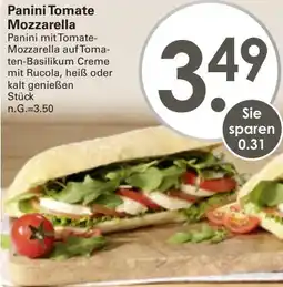 WEZ Panini Tomate Mozzarella Angebot