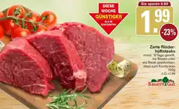 WEZ Bauern Gut Zarte Rinderhüftsteaks Angebot
