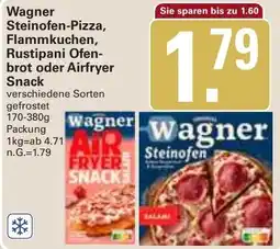 WEZ Wagner Steinofen-Pizza, Flammkuchen, Rustipani Ofenbrot oder Airfryer Snack Angebot