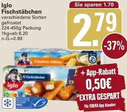 WEZ Iglo Fischstäbchen Angebot