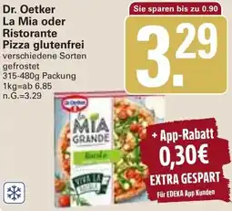 WEZ Dr. Oetker La Mia oder Ristorante Pizza glutenfrei Angebot
