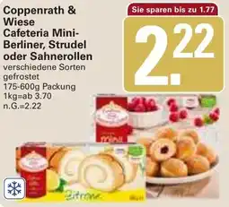 WEZ Coppenrath & Wiese Cafeteria Mini Berliner, Strudel oder Sahnerollen Angebot
