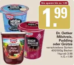WEZ Dr. Oetker Milchreis, Pudding oder Grütze Angebot