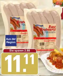 WEZ Herzhafte Rostbratwurst Angebot