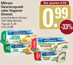 WEZ Milram Gewürzquark oder Veganer Streich Angebot