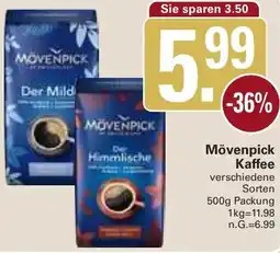 WEZ Mövenpick Kaffee Angebot