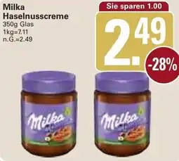 WEZ Milka Haselnusscreme Angebot