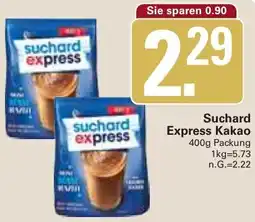 WEZ Suchard Express Kakao Angebot