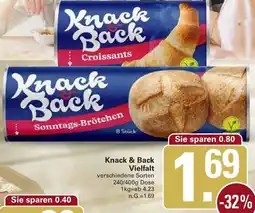 WEZ Knack & Back Vielfalt Angebot