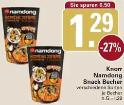 WEZ Knorr Namdong Snack Becher Angebot