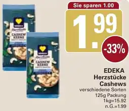WEZ EDEKA Herzstücke Cashews Angebot