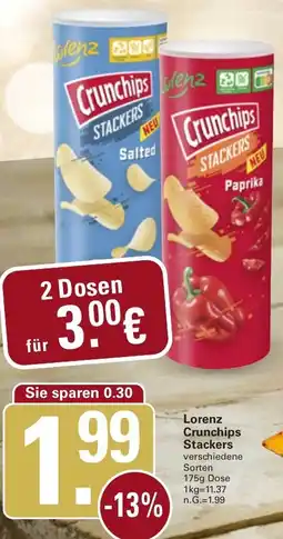 WEZ Lorenz Crunchips Stackers Angebot