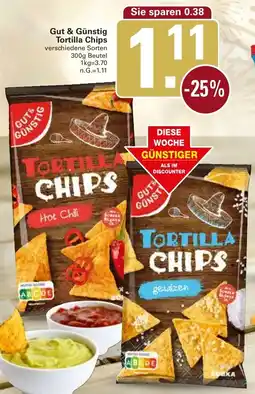 WEZ Gut & Günstig Tortilla Chips Angebot