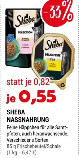 Zookauf Sheba nassnahrung Angebot