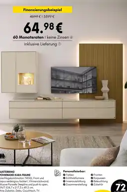 Hardeck Musterring wohnwand kara frame Angebot