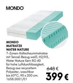 Hardeck Mondo matratze water nature Angebot
