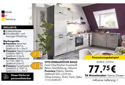 Hardeck Vito einbauküche bailo Angebot