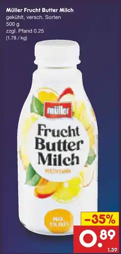 Netto Marken-Discount Müller frucht butter milch Angebot