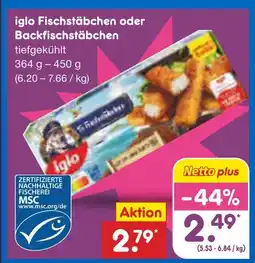 Netto Marken-Discount Iglo fischstäbchen Angebot