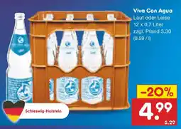 Netto Marken-Discount Viva con agua laut oder leise Angebot