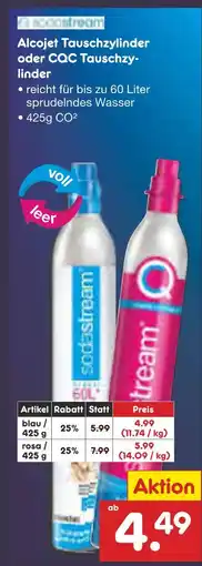 Netto Marken-Discount Sodastream alcojet tauschzylinder blau Angebot
