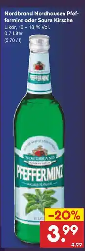 Netto Marken-Discount Nordbrand nordhausen pfefferminz Angebot