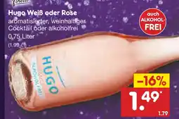 Netto Marken-Discount Hugo weiß oder rose Angebot