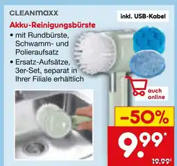 Netto Marken-Discount Cleanmaxx akku-reinigungsbürste Angebot