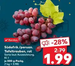 Kaufland Tafeltrauben, rot Angebot
