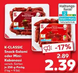 Kaufland K-classic snack-salami Angebot