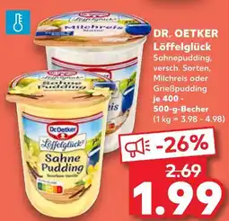 Kaufland Dr. oetker löffelglück sahnepudding Angebot