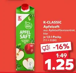 Kaufland K-classic apfelsaft Angebot