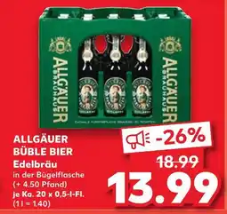 Kaufland Allgäuer bräuhaus büble bier edelbräu Angebot