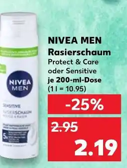 Kaufland Nivea men rasierschaum protect & care Angebot