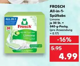 Kaufland Frosch all-in-1-spültabs limone Angebot