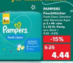 Kaufland Pampers feuchttücher fresh clean Angebot