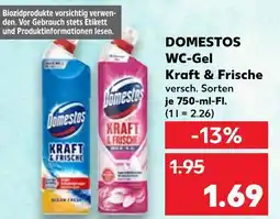 Kaufland Domestos wc-gel kraft & frische ocean fresh Angebot