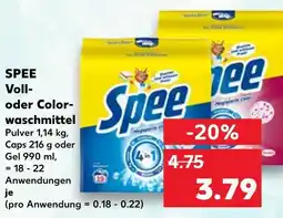 Kaufland Spee vollwaschmittel Angebot