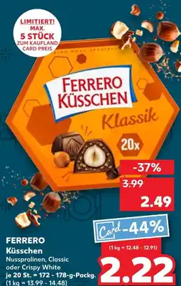 Kaufland Ferrero küsschen nusspralinen classic Angebot