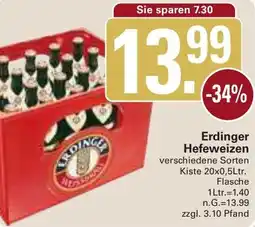 WEZ Erdinger Hefeweizen Angebot